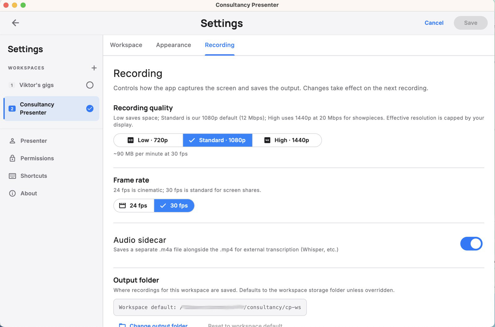 Consultancy Presenter képernyő képek